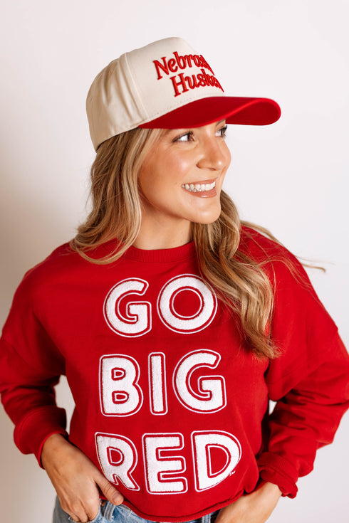 Nebraska 3D Script Canvas Trucker Hat